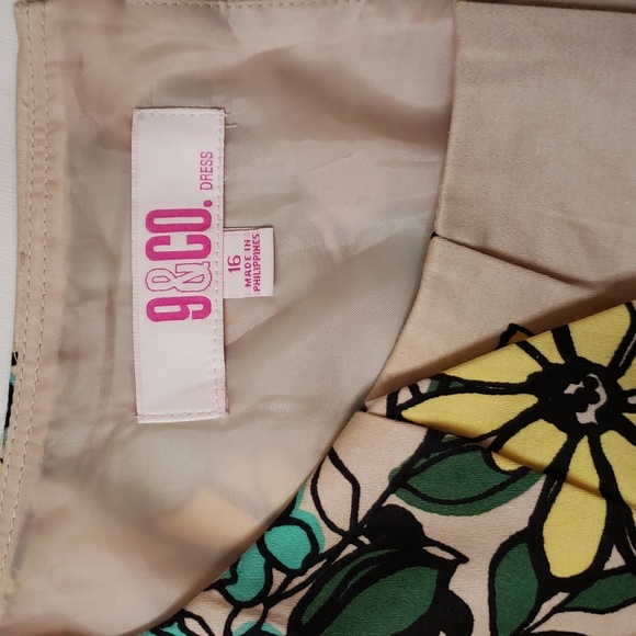 9&CO. tropical floral print Sheath Dress 16 - Picture 3 of 13